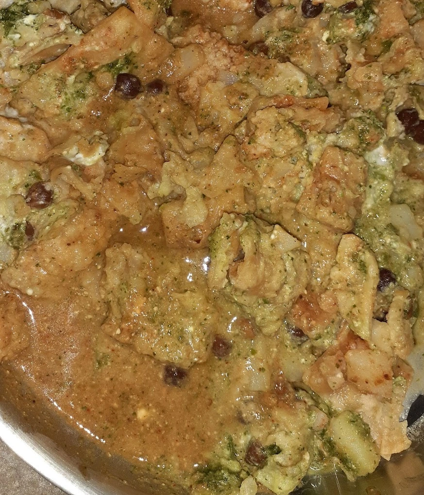 Authentic Chaat Papdi at Bollywood Indian Cuisine in Edmonton, AB